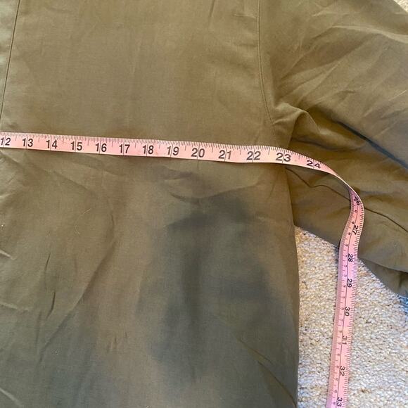 Forecaster of Boston Unisex Medium Olive Army Green Winter Parka Jacket Faux Fur - Picture 5 of 7